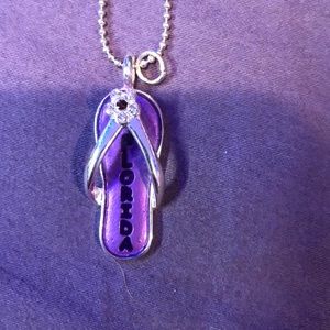 florida flip flop necklace